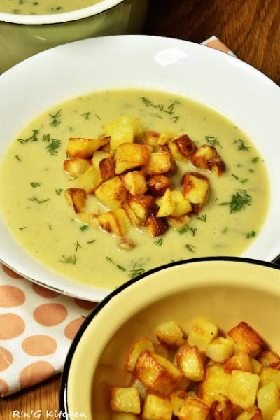 Krem z kiszonego pora