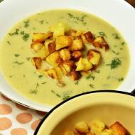 Krem z kiszonego pora