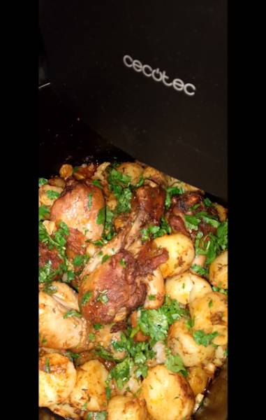 ziemniaki z kurczakiem z airfryer...