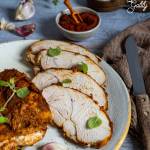 Pieczona pierś z indyka z przyprawami