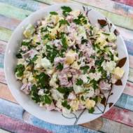 Sałatka z mortadelą, ogórkami i ziemniakami + film