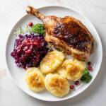 Kaczka pieczona z jabłkami i majerankiem - idealna na Święta