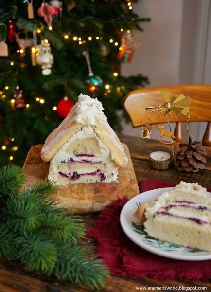 Domek z ciasta cytrynowego