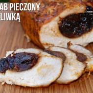 Schab pieczony ze śliwką