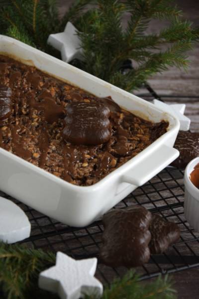 Piernikowa owsianka z piekarnika