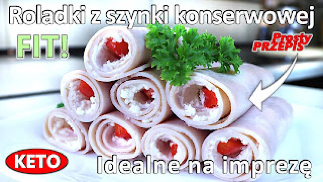 Roladki z szynki konserwowej