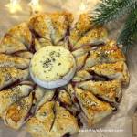 Śnieżynka z żurawiną, camembertem i boczkiem