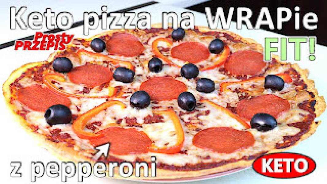 Przepis na keto pizzę na spodzie z wrapa