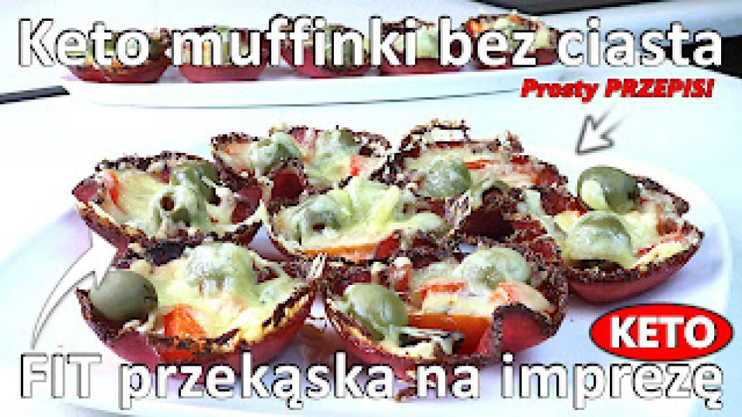 Przepis na keto mufinki z salami