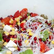Sałatka z granatem i serem feta