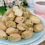 orzeszki z kremem pistacjowym