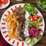 Domowy Kebab na talerzu