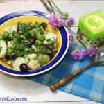 Patatosalata - sałatka ziemniaczana z oliwkami, koperkiem i kaparami