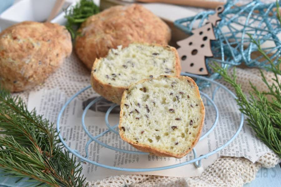 Bułeczki z serka wiejskiego z siemieniem lnianym z Air Fryera