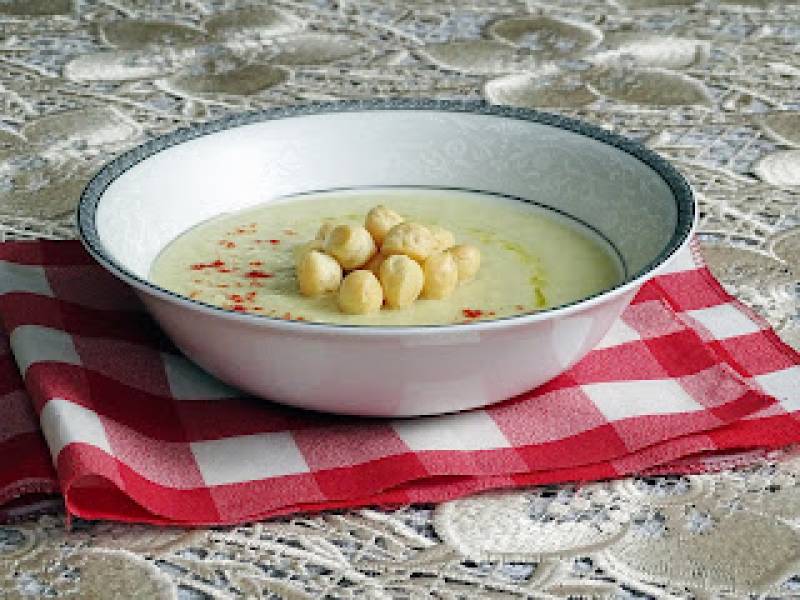 Krem z białych warzyw