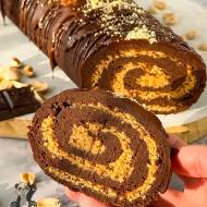 Ciasteczkowa rolada (wegańska, bez pieczenia, bez glutenu, bez cukru, bez laktozy)