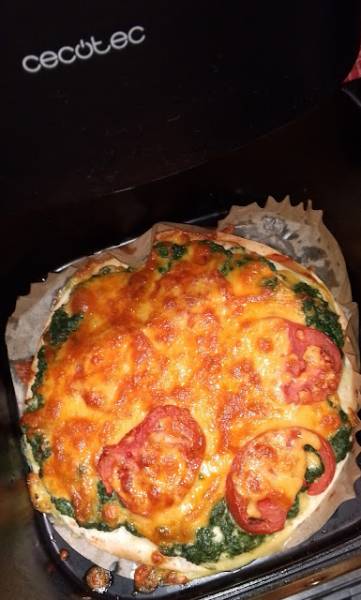 pyszna tortilla szpinakowa z airfryer...