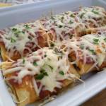 Naleśniki z pieczarkami i kiełbasą