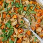 Zapiekanka z kurczakiem i ryżem