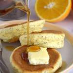 Puszyste japońskie pancakesy z makiem i nutą pomarańczy