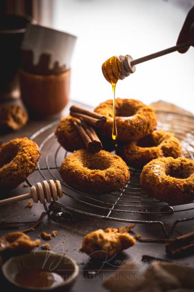 Gryczane pieczone oponki bez cukru