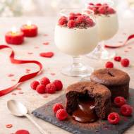 Czekoladowy Fondant  i waniliowa Panna Cotta