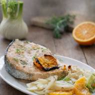 Łosoś w pomarańczach