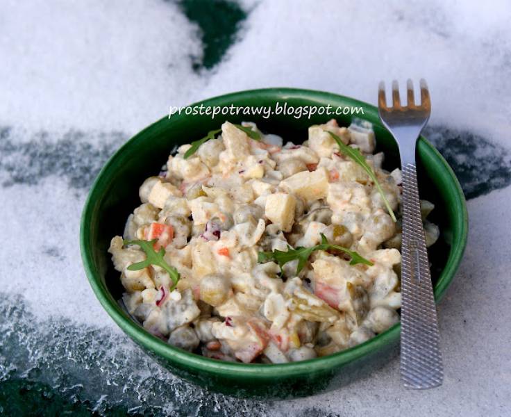 Sałatka z warzyw z rosołu