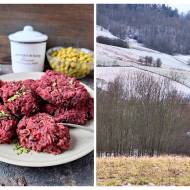 Wegańskie kotlety z buraka i czerwonej fasoli