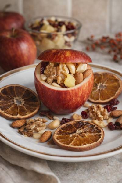 Jabłko z bakaliami /Miseczka obfitości