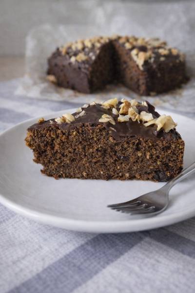 Ciasto czekoladowo-gryczane z bananem