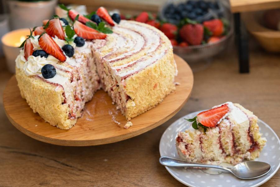 Zakręcony torcik - na szybko