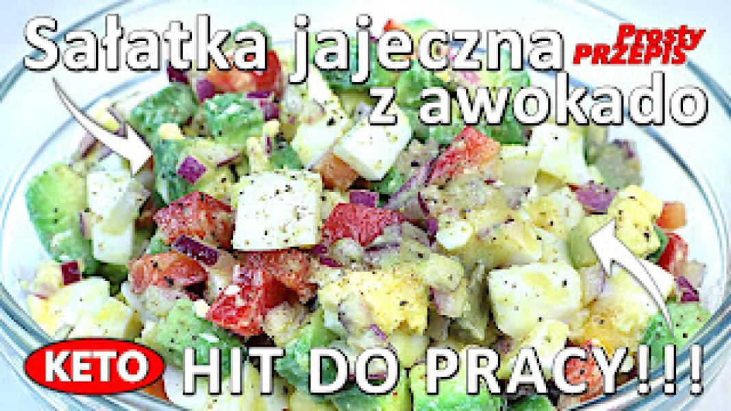 Przepis na sałatkę jajeczną z awokado