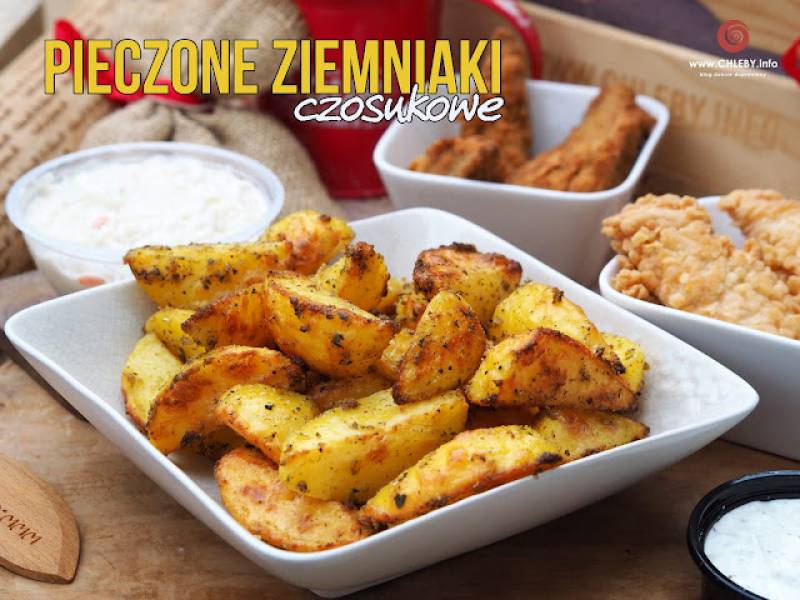 Pieczone ziemniaki czosnkowe