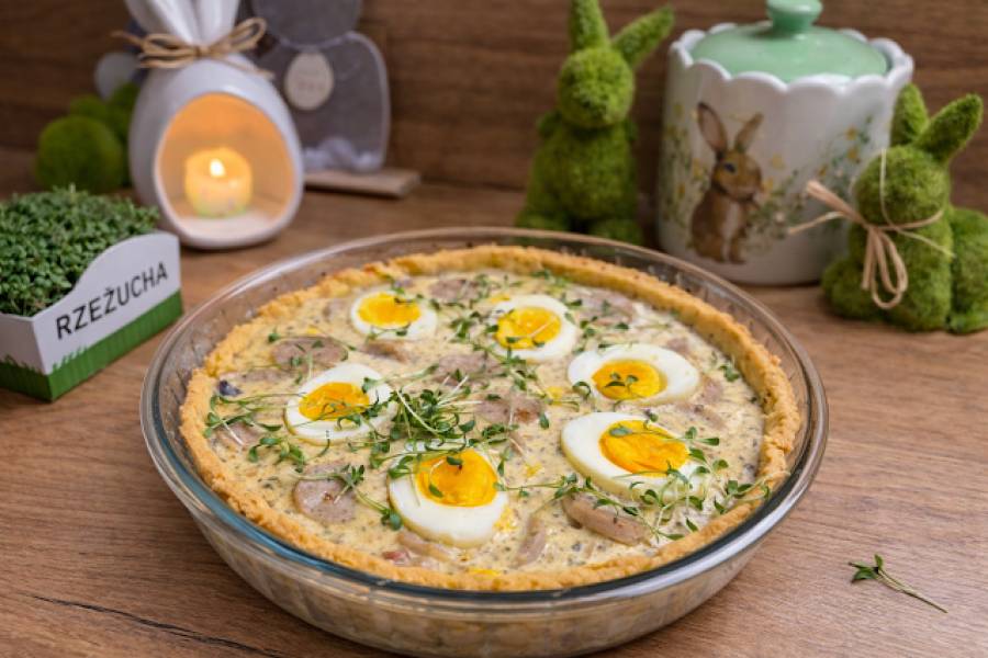 Tarta Żurkowa z jajkiem i białą kiełbasą