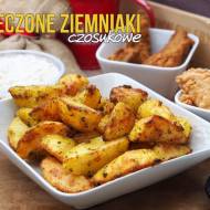 Pieczone ziemniaki czosnkowe