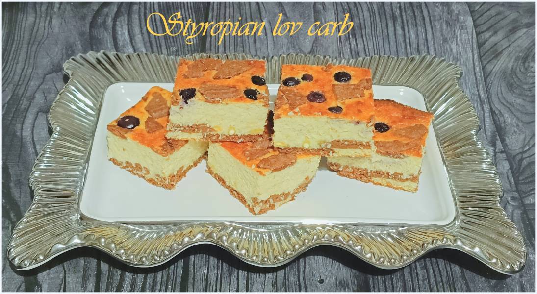 Styropian low carb, Sernik bez sera