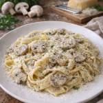 Tagliatelle z pieczarkami