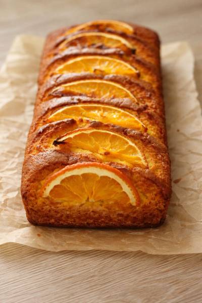 Ciasto pomarańczowe z gotowaną pomarańczą