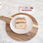 Ciasto mocno bananowe z mąką kokosową, mąką jaglaną, mąką owsianą i twarogiem śmietankowym