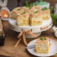 Ciasto Biała Dama z brzoskwiniami