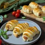 Parówki z serem w cieście francuskim (wersja mini)