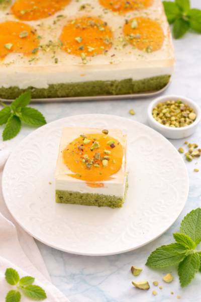 Leśny Mech z kremem i brzoskwiniami Thermomix