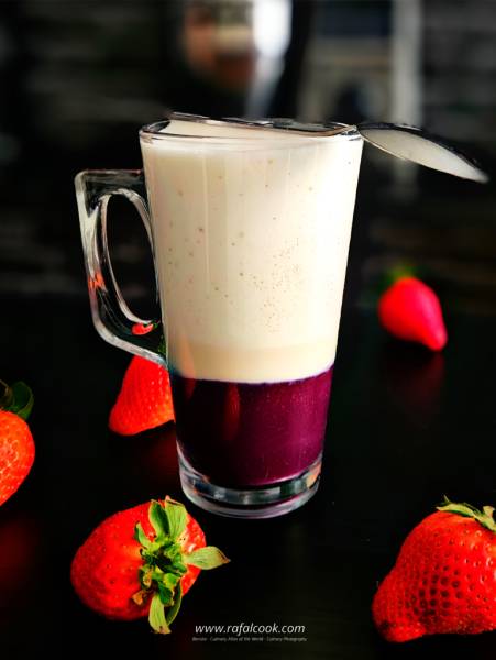 Ube latte na mleku owsianym – przepis