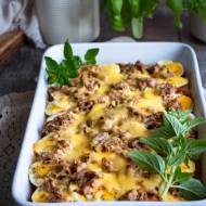 Zapiekanka ziemniaczana z jajkami i tuńczykiem