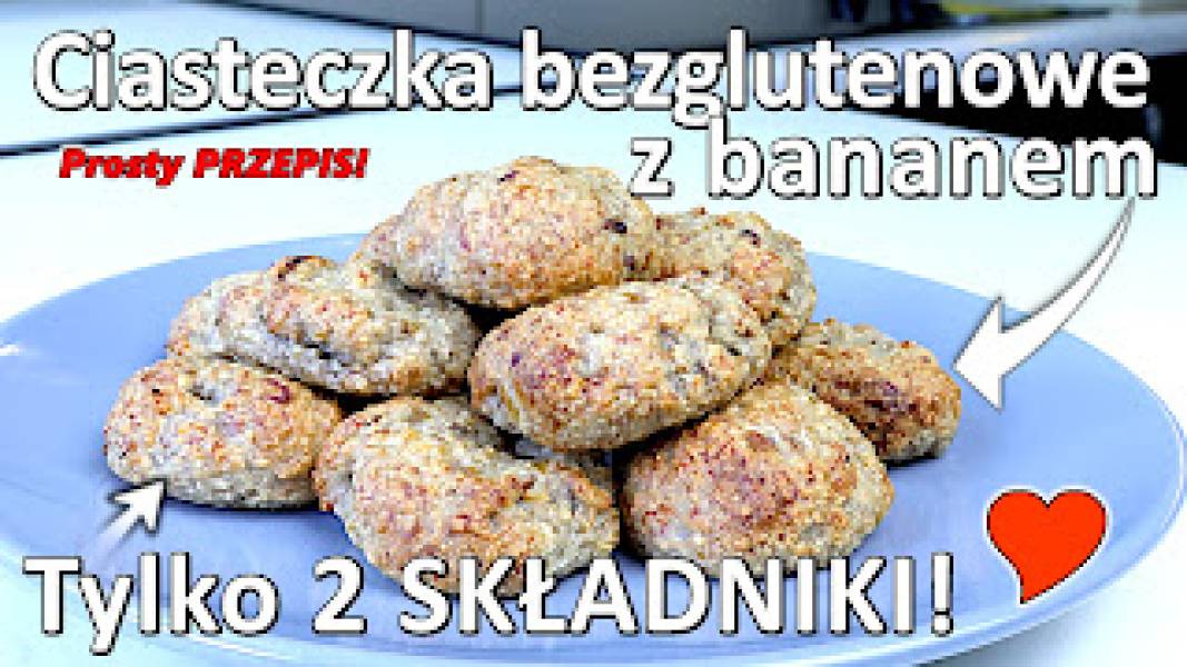 Przepis na ciasteczka bezglutenowe z bananem