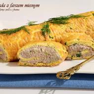 Wytrawna keto rolada z farszem mięsnym