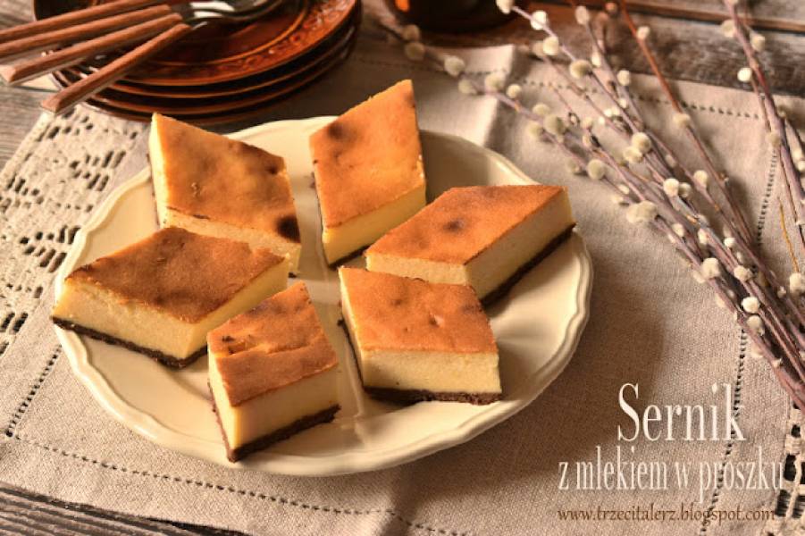 Sernik z mlekiem w proszku – kuchnia podkarpacka