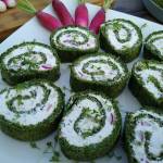 Wiosenna rolada szpinakowa