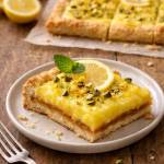 Mazurek cytrynowy z kajmakiem